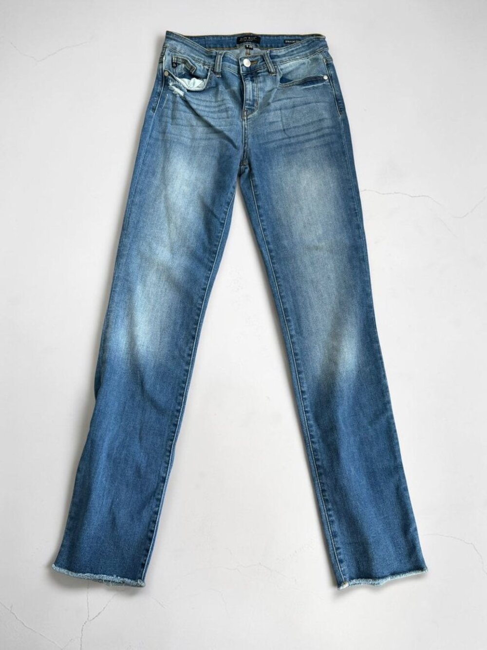 JUDY BLUE Straight Fit Distressed Jeans Size 29